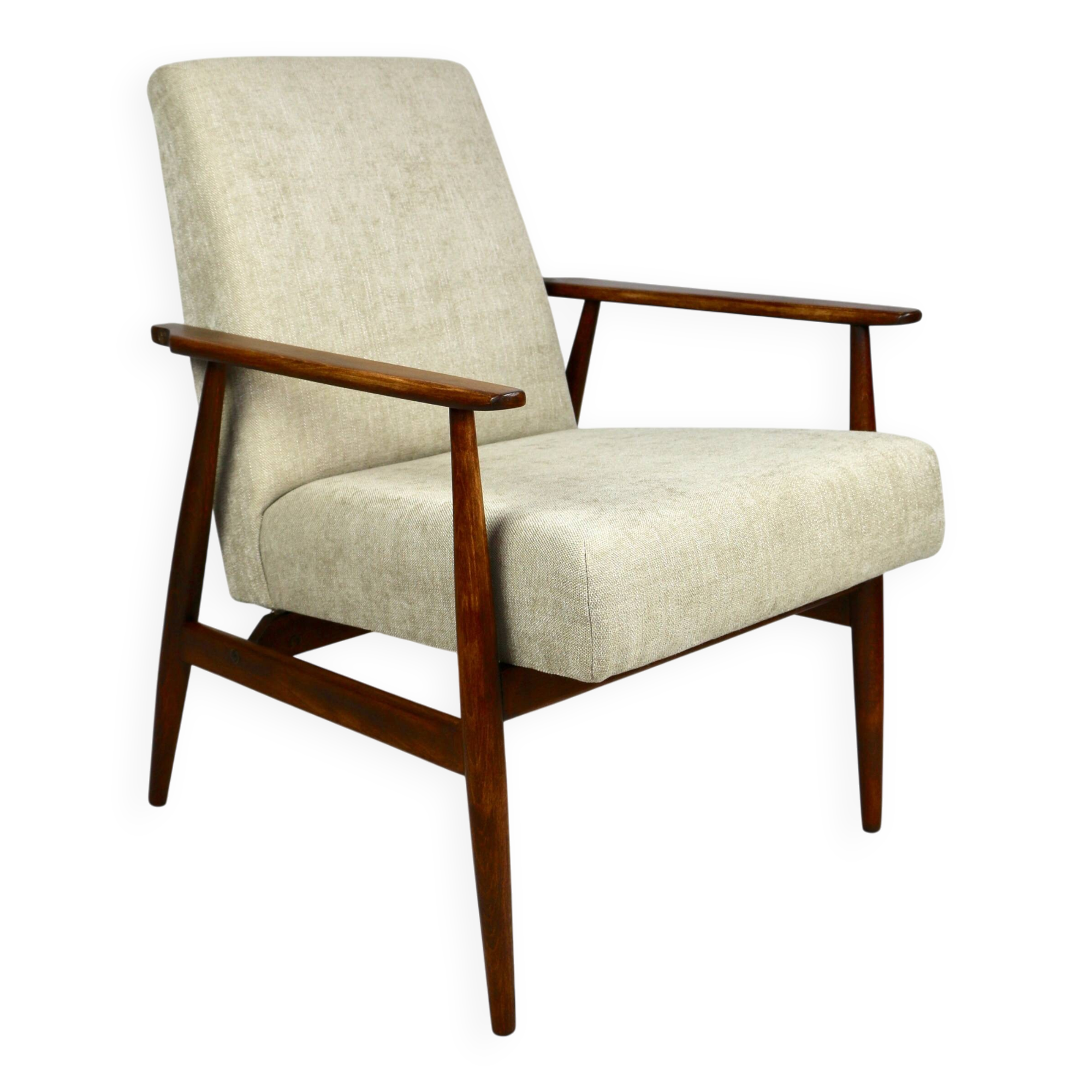 Armchair 'Lis', 1970s beige design by Henryk Lis