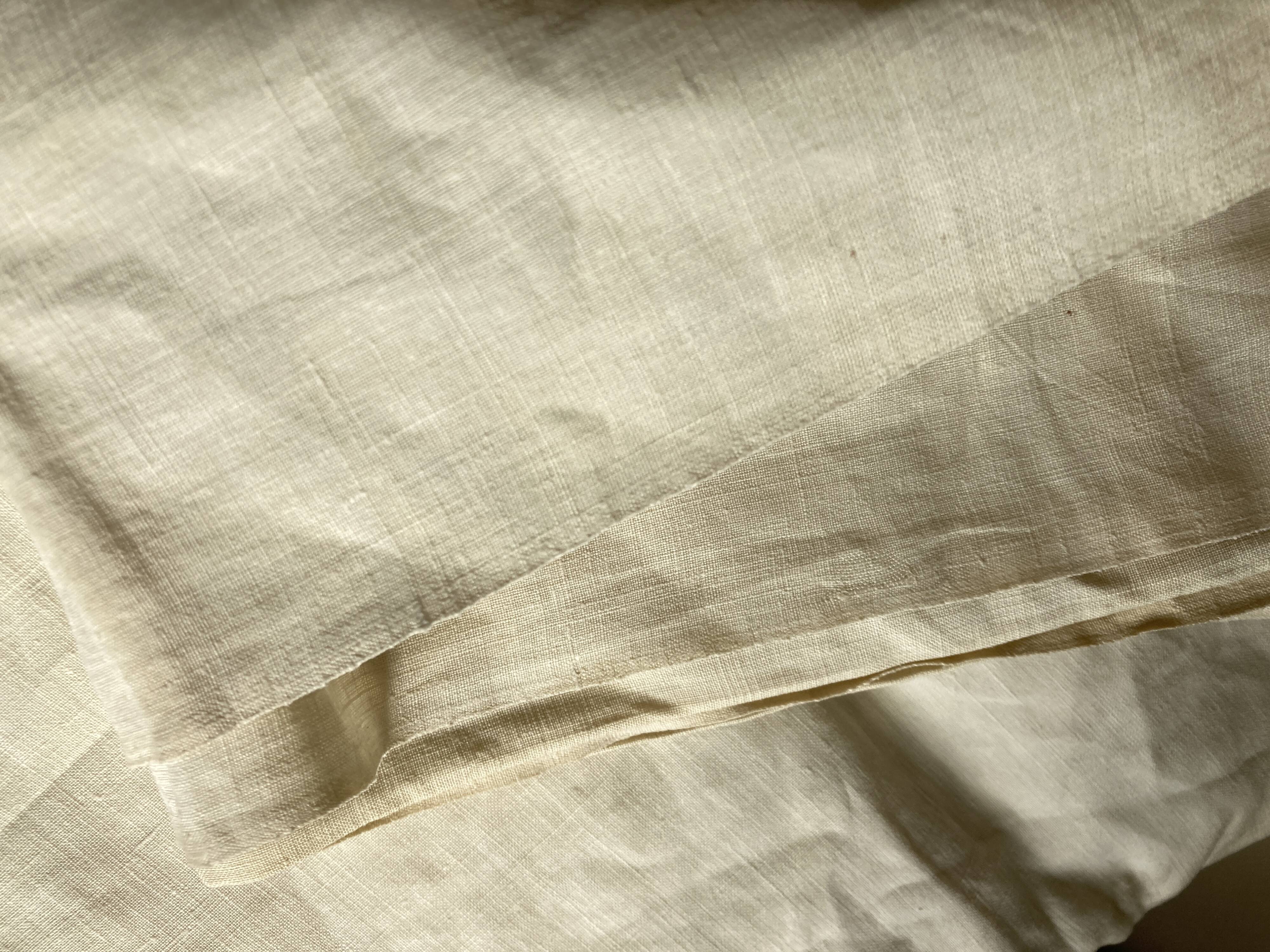 Drap de réserve 1960 en toile de lin brut 210x330