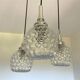 German 1960s cascading pendant by Hustadt Leuchten