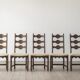 Henning Kjærnulf, chaise de salle à manger (ensemble de huit)