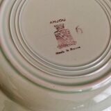 Serving 8 flat plates Anjou de Niderviller