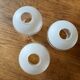 3 glass chandelier shades, antique, vintage