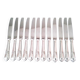 12 Guy Degrenne Rocaille Table Knives Louis XV Style
