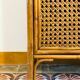 Bamboo and rattan storage cabinet