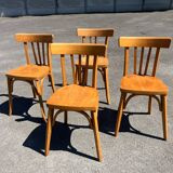 Set of four bistro chairs
