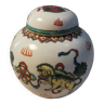 Ginger Box / Chinese Porcelain Vase with 20th Century Dragons