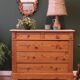 Antique chest of drawers in pitch pine, circa 1900