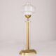 Lampe de table vintage années 1960 laiton doré et verre design italien