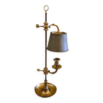 Lampe Bouillotte Française à 1 Lumière, Vers 1800