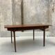 Table scandinave extensible vintage en teck