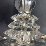 Baccarat style Art Deco crystal lamp base