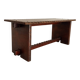 Low brutalist stool in the style of Charles Dudouyt.