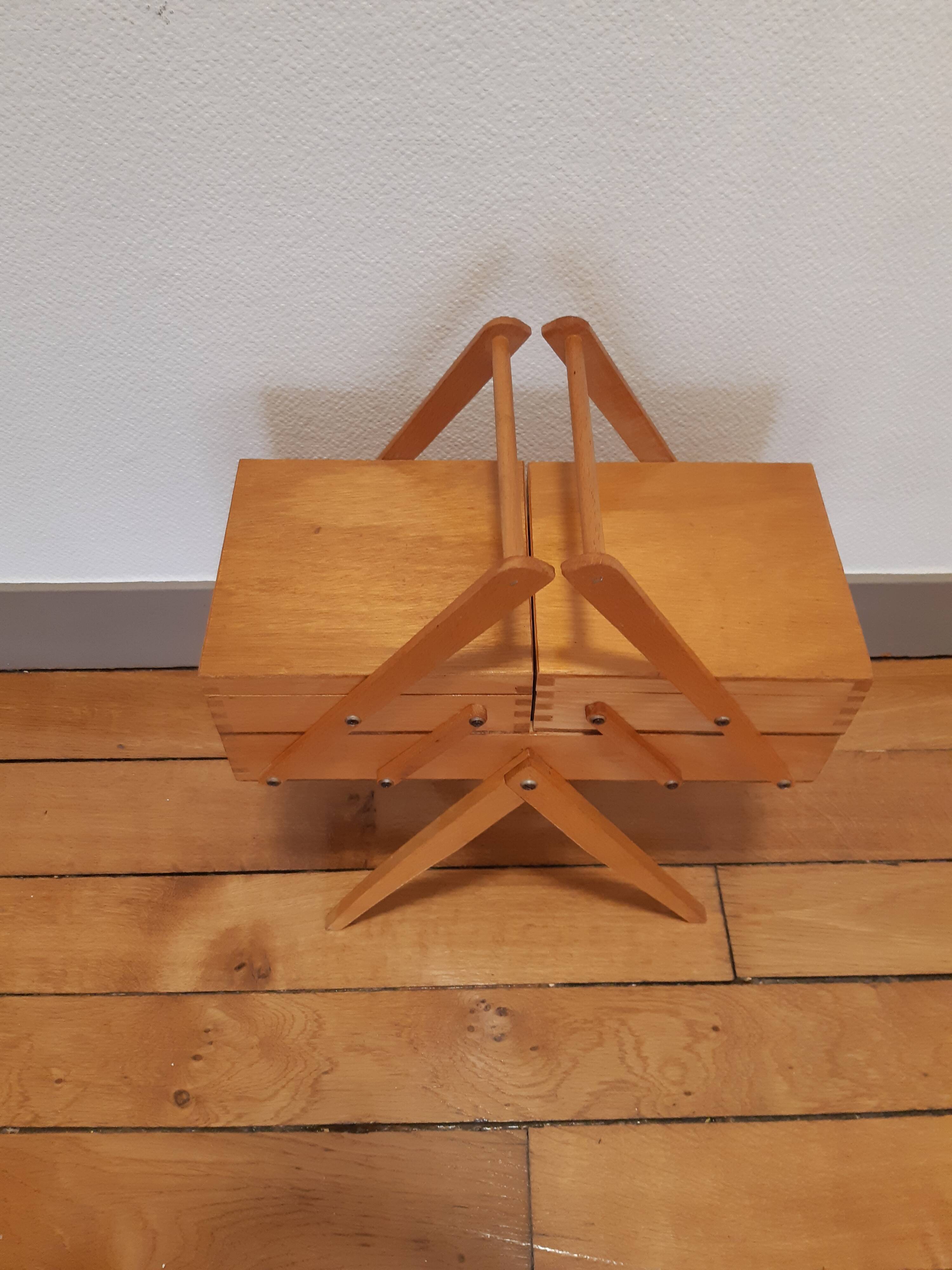 Vintage wooden seamstress