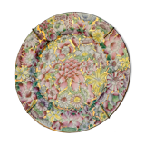 Chinese porcelain plate gold gold decorated with a thousand flowers Qianlong
