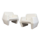 Geometric armchairs by LFM, Poland, 1970s