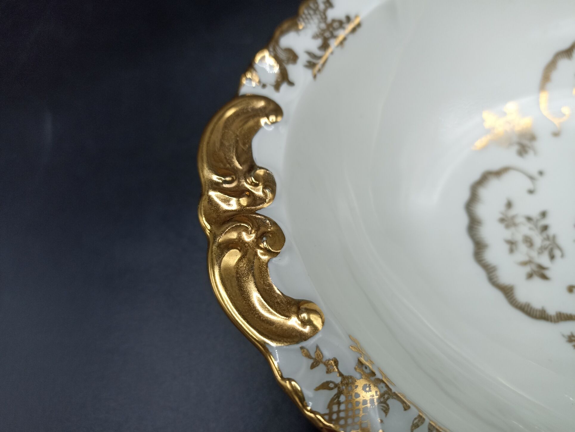 Haviland and SFP dessert service - birds of paradise