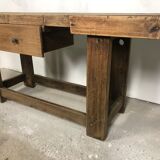 Old workbench in raw solid oak 1920