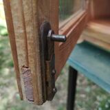 Meuble haut, vitrine en pin