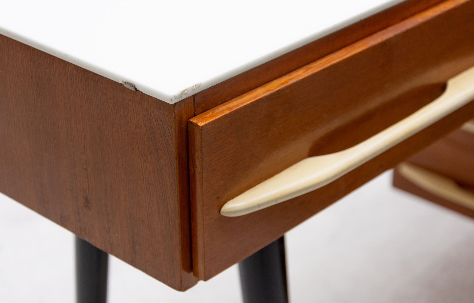 Corner writing desk with a bookcase by Mojmír Požár for ÚP Závody
