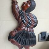 Set of 2 wooden plaques Bolivia