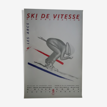 Albertville Olympic Games poster, speed skiing