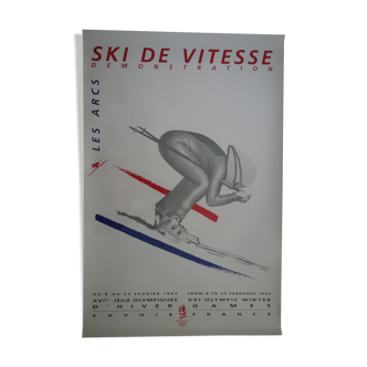 Albertville Olympic Games poster, speed skiing