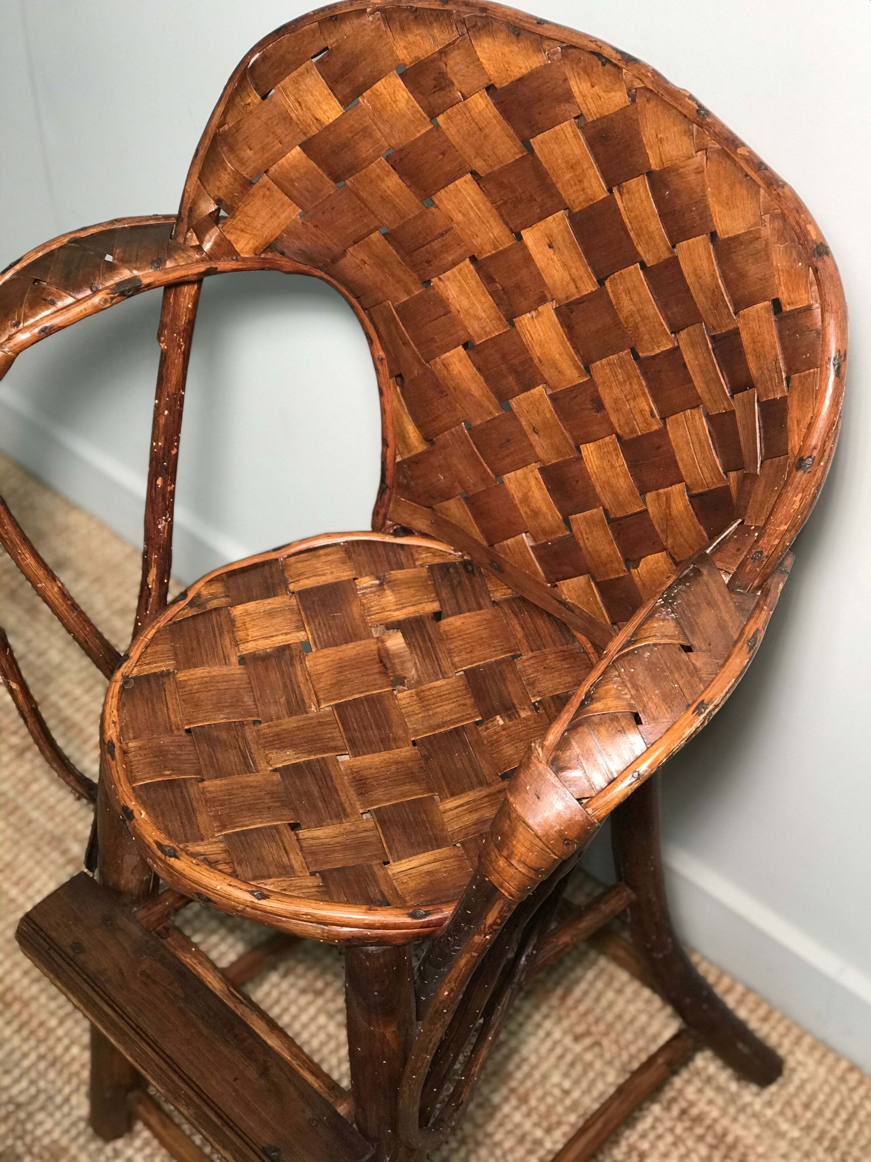 Child chair in chestnut