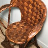 Chaise haute enfant en châtaignier