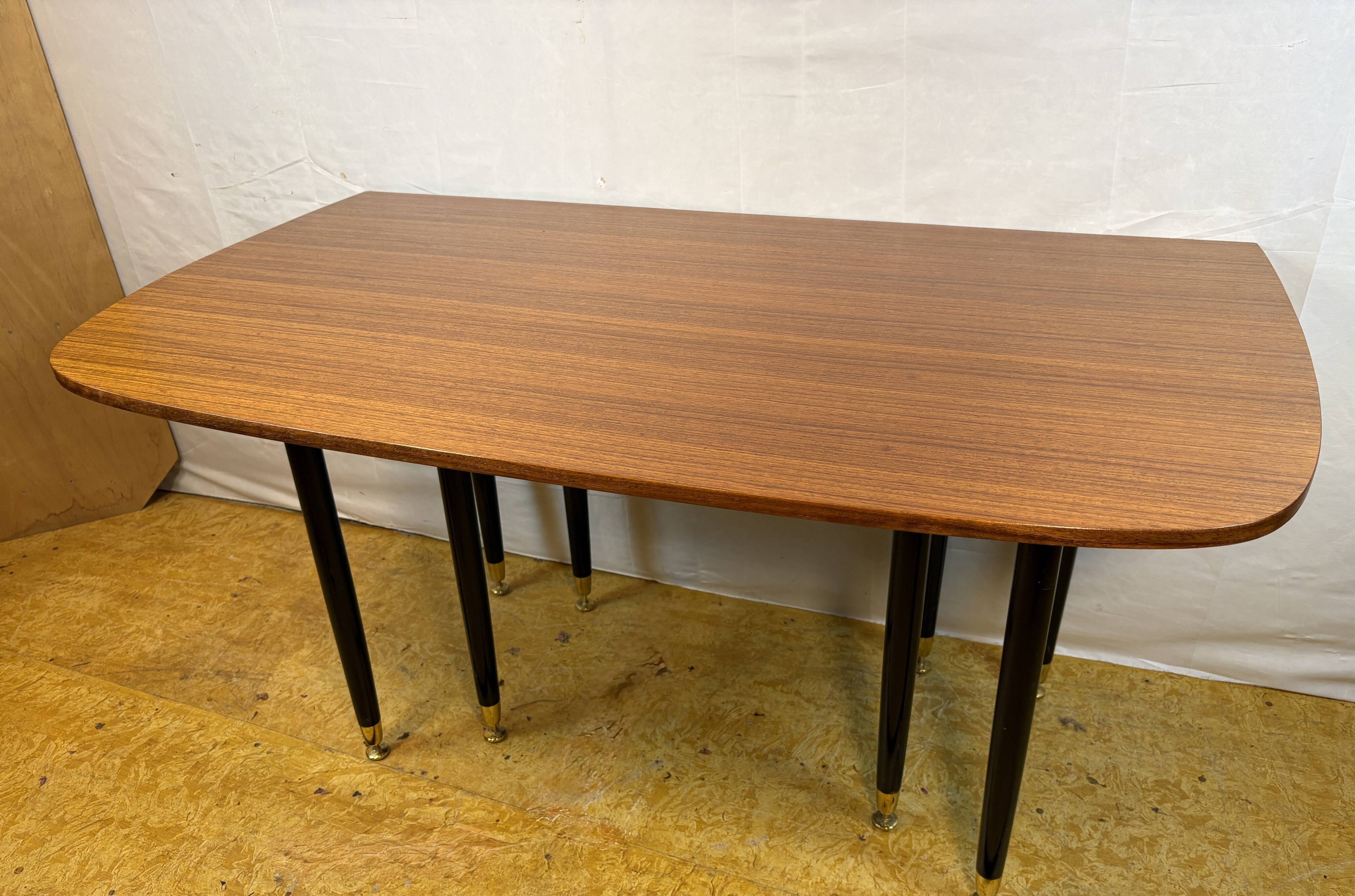 Mid Century Retro Vintage Teak & Tola Extending fold out Dining Table GPlan