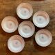 6 off-white and golden Amandinoise plates