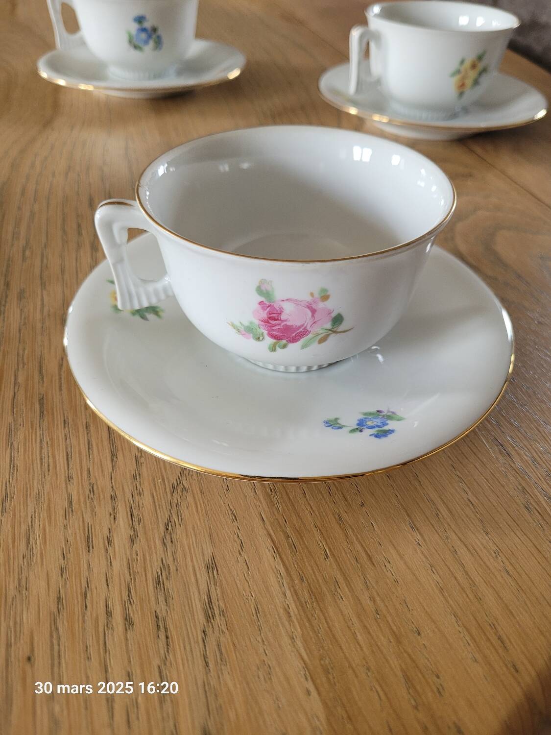 4 Royal Epiag cups and saucers
