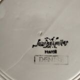Set of six dessert plates Sarreguemines model Denise