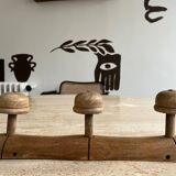 Old wooden coat rack from the 50s