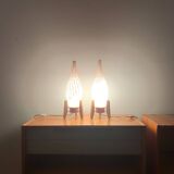 Mid-century retro vintage Czechoslovak table lamps, 1960s – set of 2