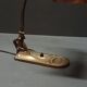 Antique brass Art Deco notary lamp/banker lamp