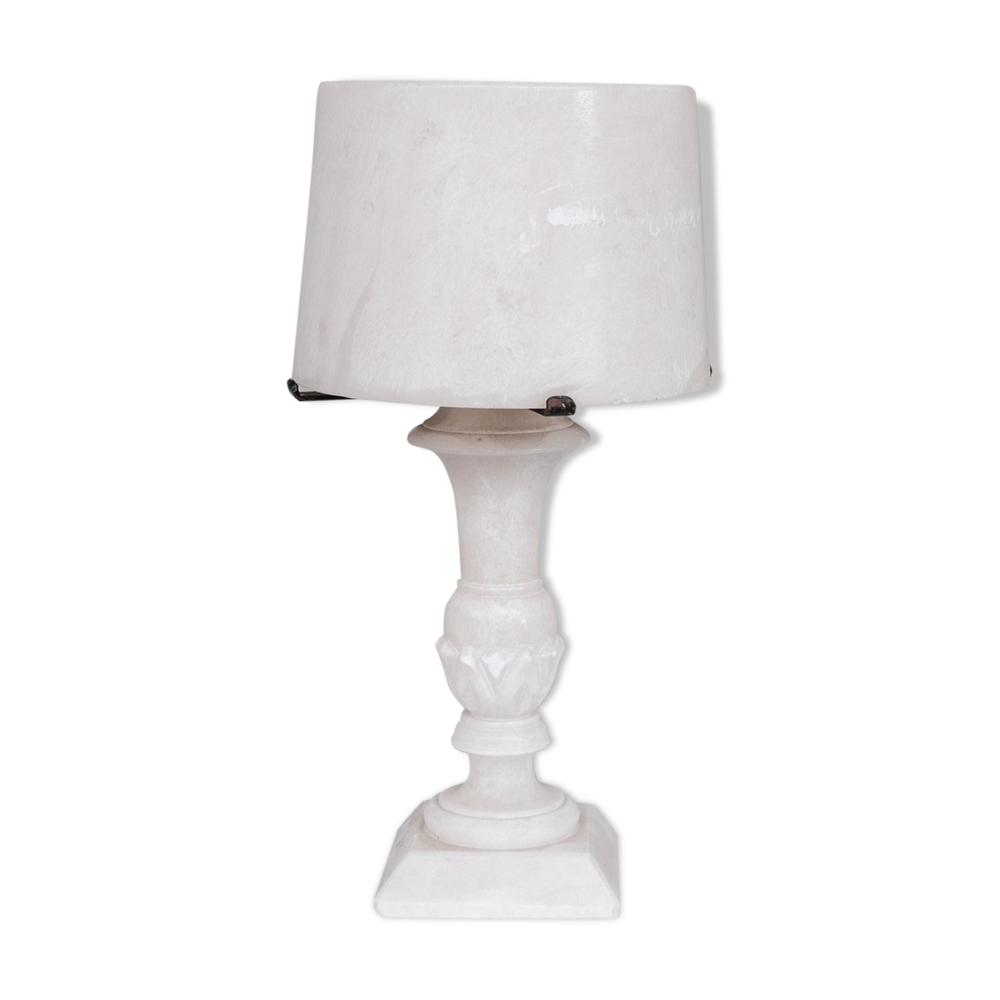 Alabaster french mid-century table lamp