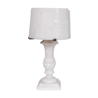 Alabaster french mid-century table lamp