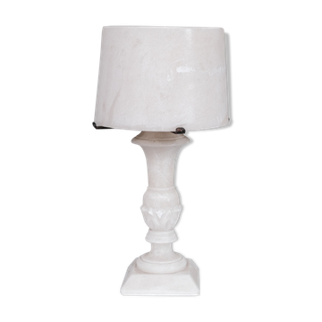 Alabaster french mid-century table lamp