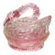 Swan-shaped glass butter dish
