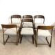 Lot de six chaises « traîneau » Baumann assises restaurées