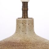 Ball lamp in beige and brown sandstone, 60s ceramic