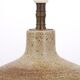 Ball lamp in beige and brown sandstone, 60s ceramic
