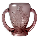 Vase verelys art déco violet vintage, modèle "les campanules"