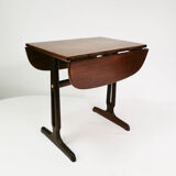 Table extensible en teck et palissandre, Danemark, années 1960