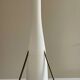 Lampe Space age laiton opaline années 60