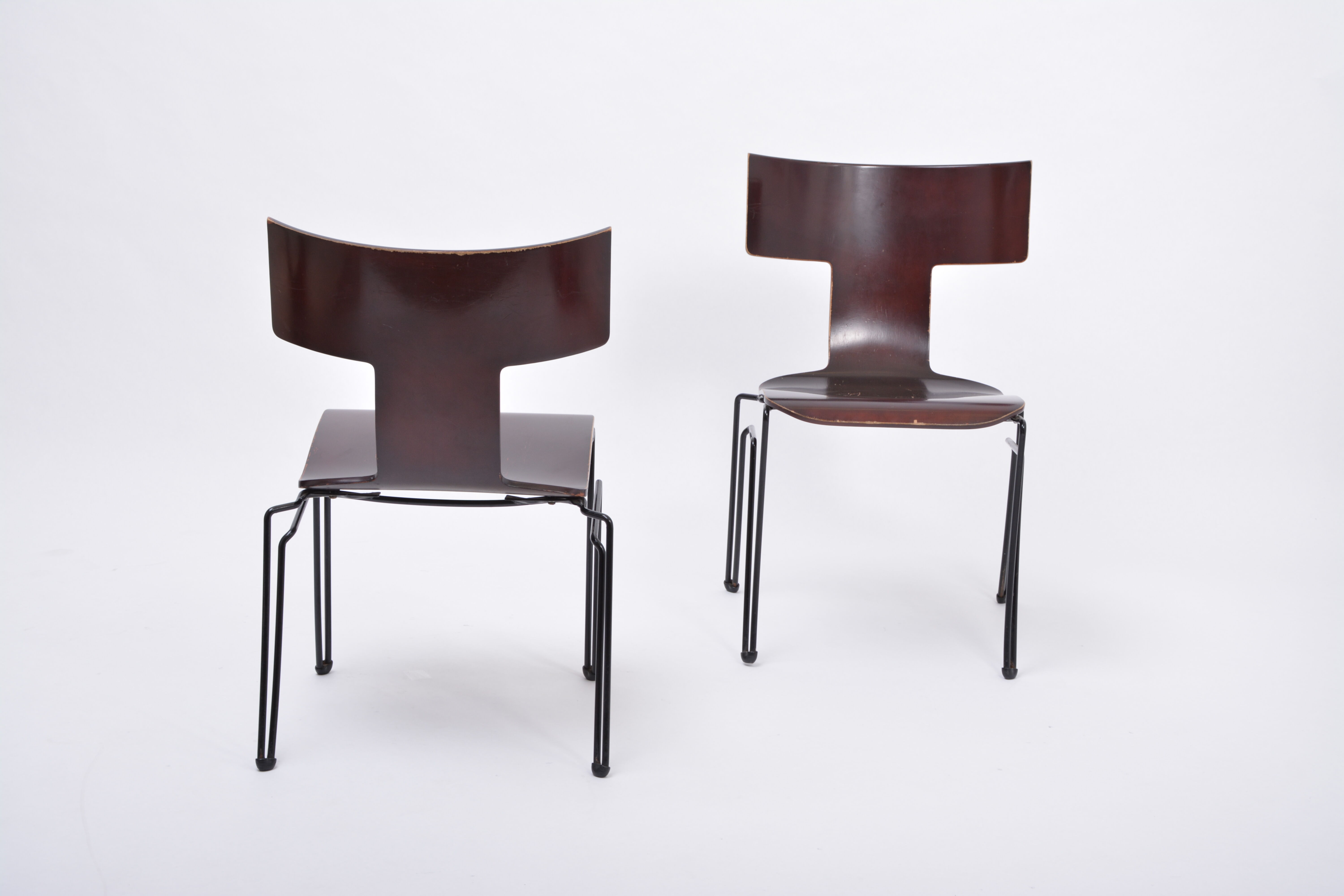 Pair of Vintage Anziano Dining Chairs by John Hutton for Donghia