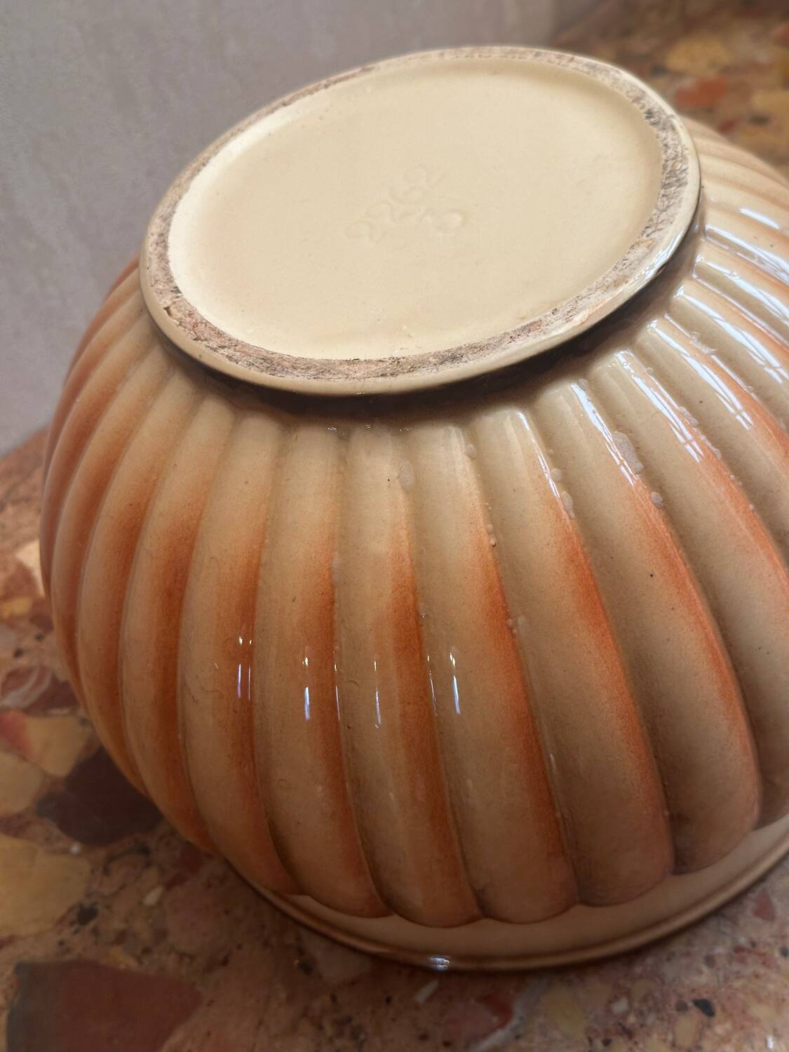 Grand Cache Pot en Céramique Vintage