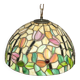 Tiffany-style pendant suspension.