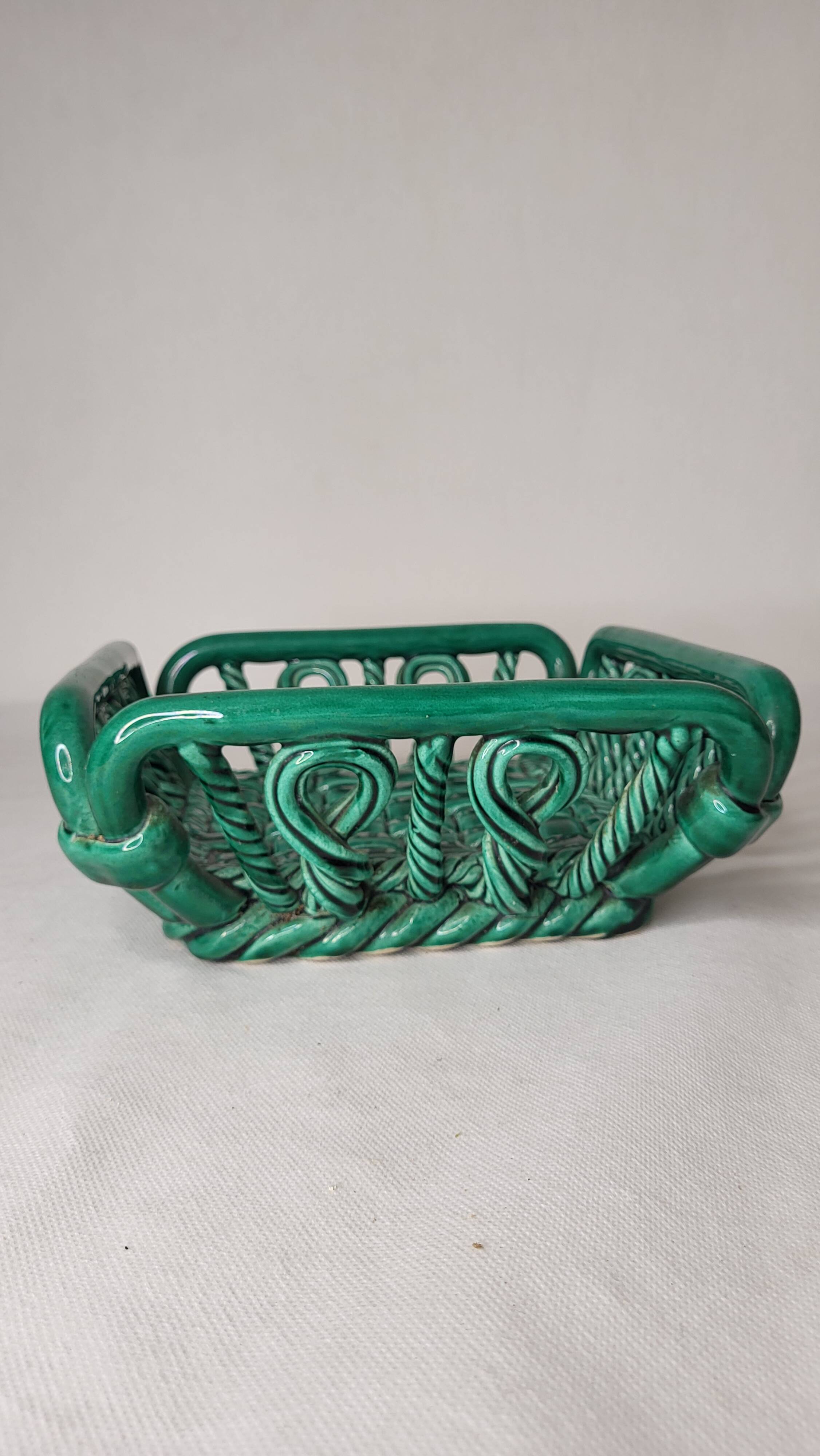 Vallauris ceramic basket