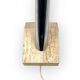 Brutalist travertine table lamp, Italy 1970s